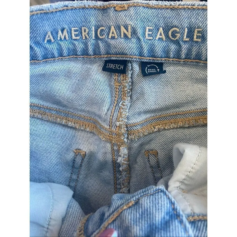 American Eagle Super High Rise Straight Jeans